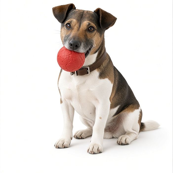 Harry with his red ball