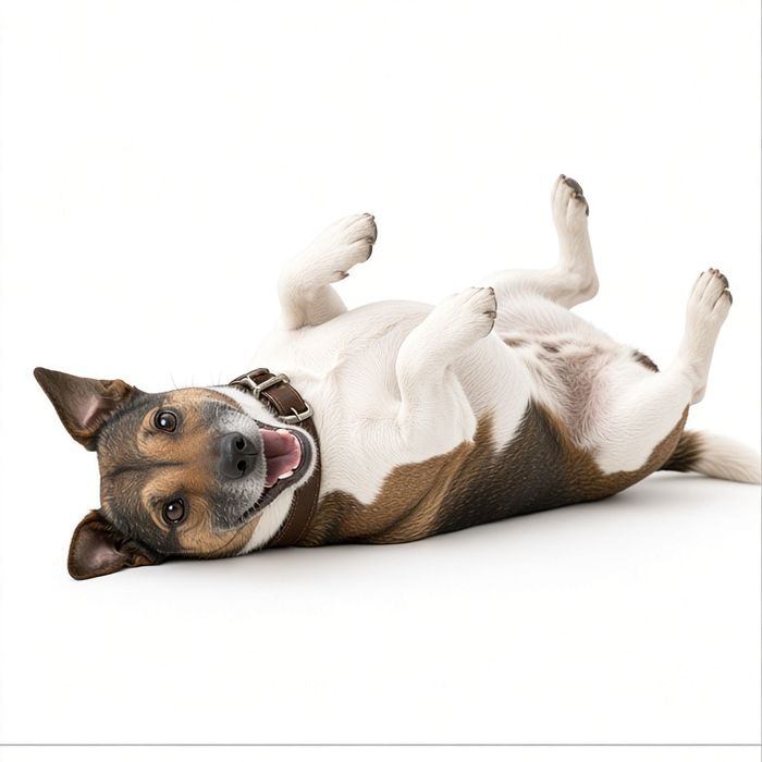 Harry rolling on his back